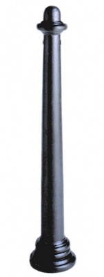 Aluminiumguss Poller Aachen konisch 870 mm, zum Einbetonieren